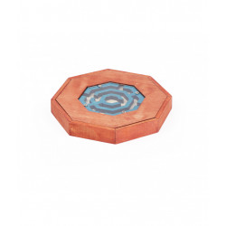 Labyrinthe double face, l'Octo, jeu de patience en bois
