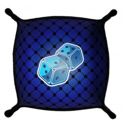 Piste de dés, modèle Roller Blue,Immersion 21x21 cm