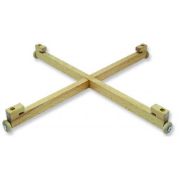 Croix tournante en bois pour plateau jeu de société