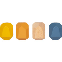 Pierres d'équilibre en bois, Safari