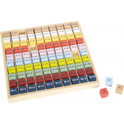 Table à calcul «Additions» en bois, colorée