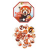Billes Panda Roux (x20) + calot