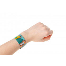 Bracelet clap animaux, 22 x 3 cm