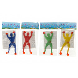 Acrobate cascadeur, gluant et collant, 9 cm, plusieurs coloris