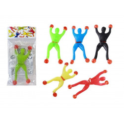 Acrobate cascadeur, gluant et collant, 9 cm, plusieurs coloris