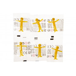 Stretchy Smile Face, figurine collante à propulser, 53 x 46 mm