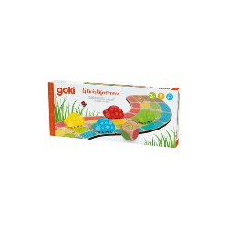 Course des coccinelles, jeu en bois, Goki