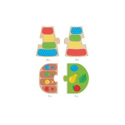 Course des coccinelles, jeu en bois, Goki