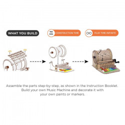Boite à musique, Music Machine en bois à monter, Smartivity