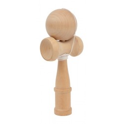 Bilboquet Kendama en bois naturel  17,5 x 5,5 cm