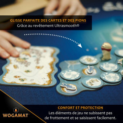 Tapis de cartes, Wogamat  multijeux, Néoprène, 100 x 60 cm