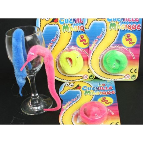 Chenille magique rose