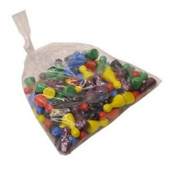 16 Pions en bois, 24 mm de hauteur et 12 mm de base