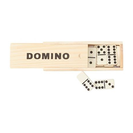 Dominos "visuel ivoire", boite plumier en bois, Kim Play