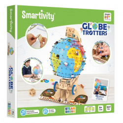 GlobeTrotter, en bois à monter, Smartivity