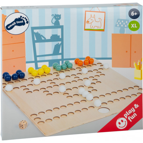 Jeu du Barricade en bois XXL : plateau droit, 45 x 45 cm