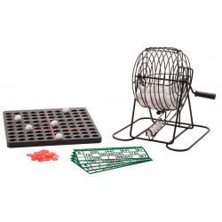 jeu de Bingo : Boulier métal + 90 boules numérotées