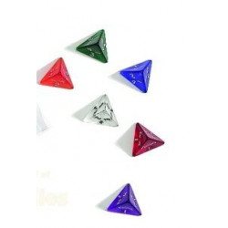 Dé à jouer 4 faces, couleur, 22 mm, plastique acrylique