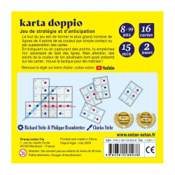 Karta Doppio, Oran Outang Editions, un petit jeu de stratégie rapide et original