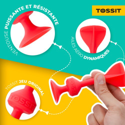 Tossit, jeu de lancer à ventouse, Pack famille 13 fléchettes