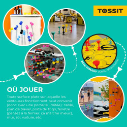 Tossit, jeu de lancer à ventouse, Pack famille 13 fléchettes