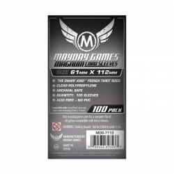 Protège cartes, Mayday, standard, x100 sleeves , 61 x 112 mm