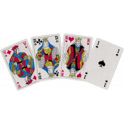 Jeu de 54 cartes Luxe, version française, Kim Play