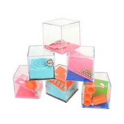 Jeu de patience, cube casse tête 4x4x4cm, 24 modèles différents