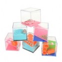 Jeu de patience, cube casse tête 4x4x4cm, 24 modèles différents