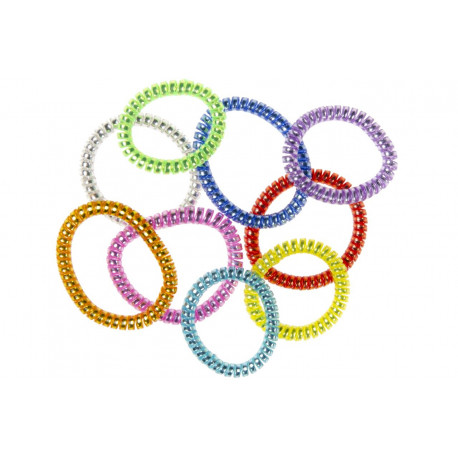 Bracelet spiral élastique, diamètre 3,5 cm