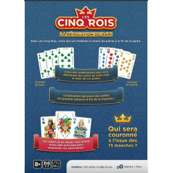 Les cinq rois, Gigamic, un jeu de cartes entre rami et stratégie.
