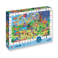 Puzzle et jeu : la fête foraine, Sentosphère, 100 pièces