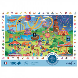 Puzzle et jeu : la fête foraine, Sentosphère, 100 pièces