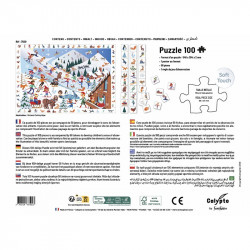 Puzzle et jeu : Sports d'hiver, Sentosphère, 100 pièces