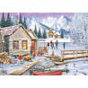 Puzzle WInter at the Cabin, 1000 pièces