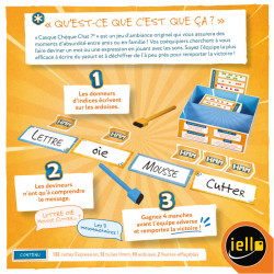 Casque Chèque Chat, Iello : un party game phonétique à fort potentiel d’ambiance