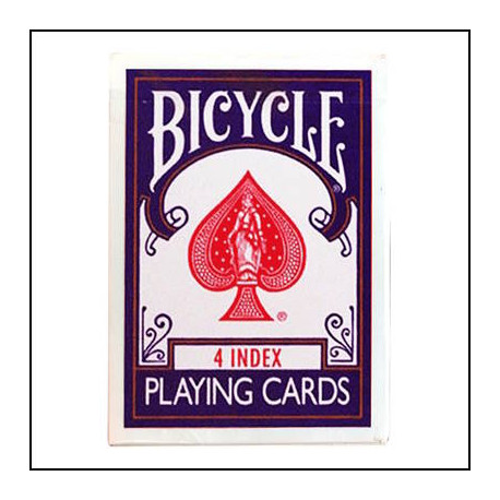 Jeu de 56 cartes, Bicycle 4 Index, dos bleu