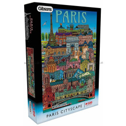 Puzzle Paris Cityscape, 500 pièces, Gibsons