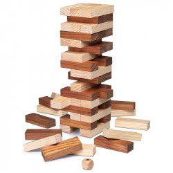 Bloc en bloc, jeu d'équilibre en bois