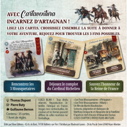 Cartaventura 3 Mousquetaires, l'honneur de la Reine, Blam Editions