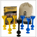 Tossit, jeu de lancer à ventouse, modèle bleu-jaune