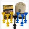 Tossit, jeu de lancer à ventouse, modèle bleu-jaune