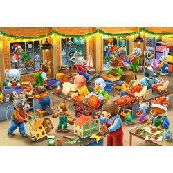 Puzzle Atelier de Noël, Ravensburger, 2x12 pièces