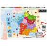 Puzzle Carte de France, 250 pièces, Nathan