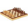 Jeu d'échecs magnétique marqueterie 30 x 30 cm