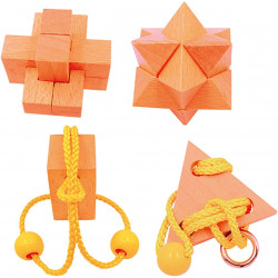 Coffret 4 casse tête en bois, Gigamic, Expert