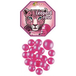 Billes Léopard Rose + calot (x20)