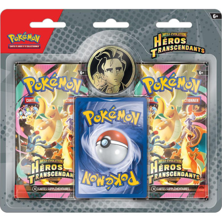 Pokémon, Duo Pack, Héros Transcendants, 2 boosters + 1 carte promo + 1 jeton