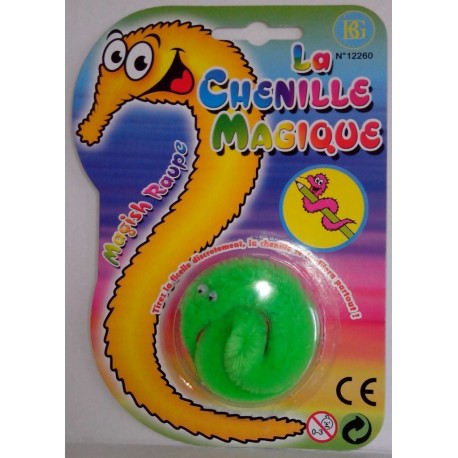 Chenille magique vert