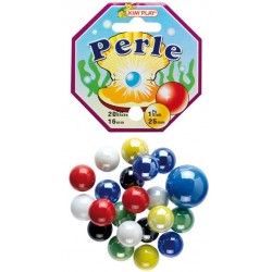 20 billes de couleur blanche, diamètre des billes 1,5 cm